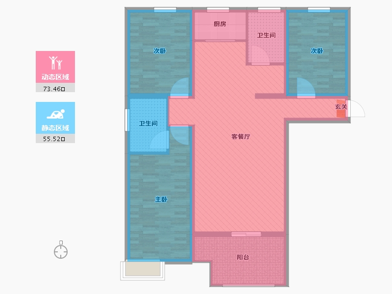 河北省-邢台市-和安小区-115.00-户型库-动静分区