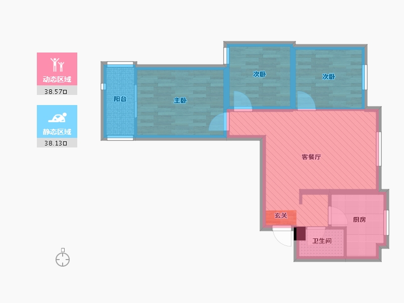 河北省-邢台市-天和人家-66.83-户型库-动静分区