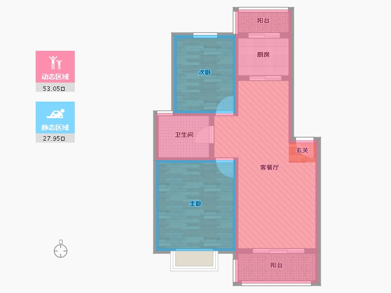 河南省-安阳市-清华园-70.00-户型库-动静分区