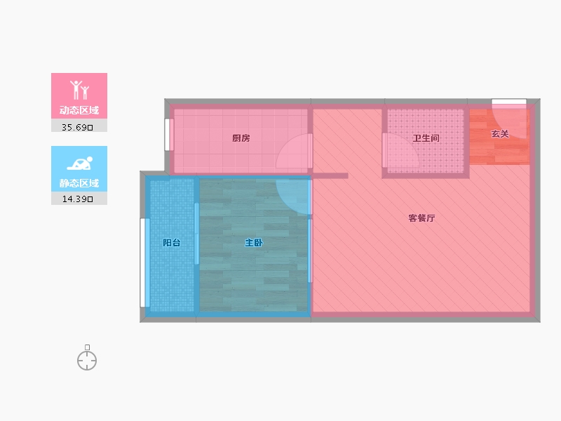 山东省-济南市-彼岸新都-44.41-户型库-动静分区