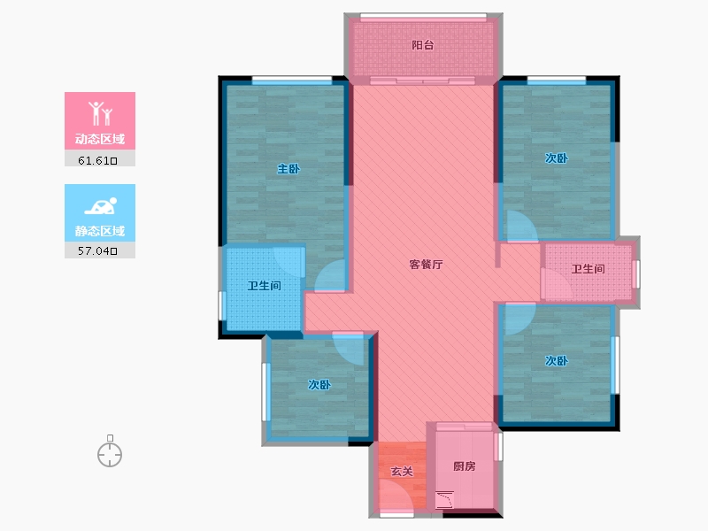 四川省-绵阳市-联想科技城二期-104.55-户型库-动静分区