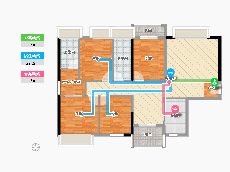 广东省-广州市-汇信华府-102.00-户型库-动静线