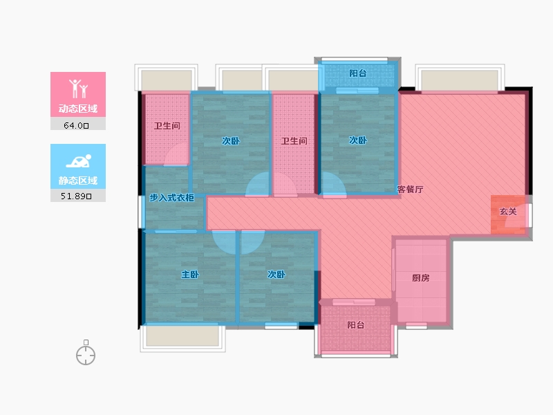 广东省-广州市-汇信华府-102.00-户型库-动静分区