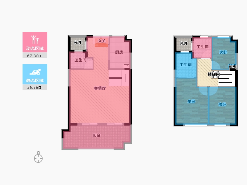 广东省-惠州市-牧云溪谷-103.58-户型库-动静分区