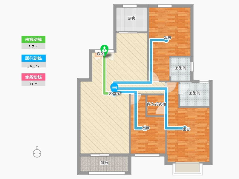 浙江省-台州市-环湖小区-108.58-户型库-动静线