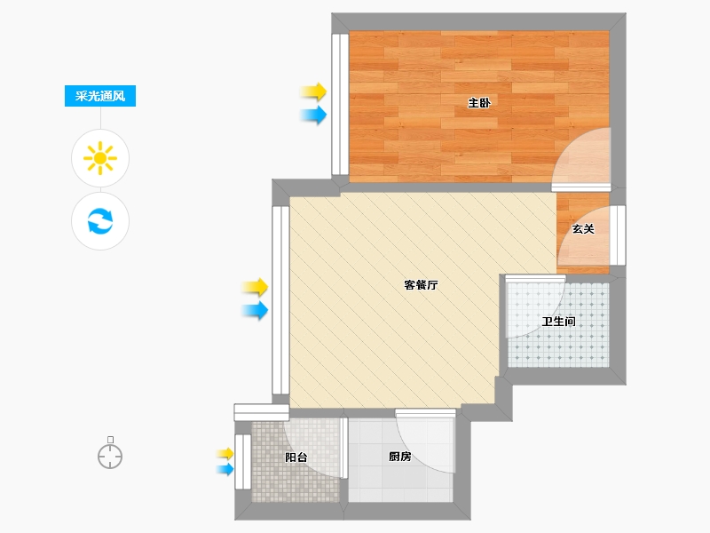 广东省-深圳市-经理东方都会-24.47-户型库-采光通风