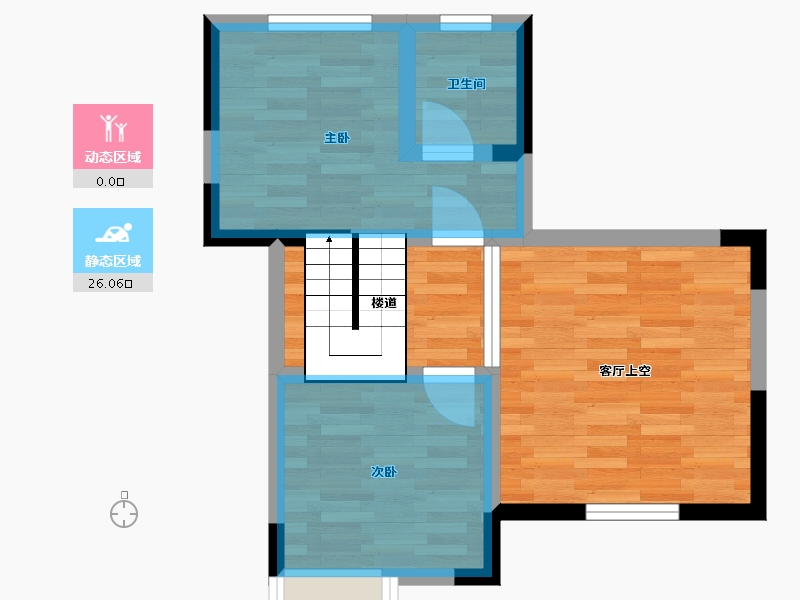 重庆-重庆市-中建湖山印象-43.36-户型库-动静分区