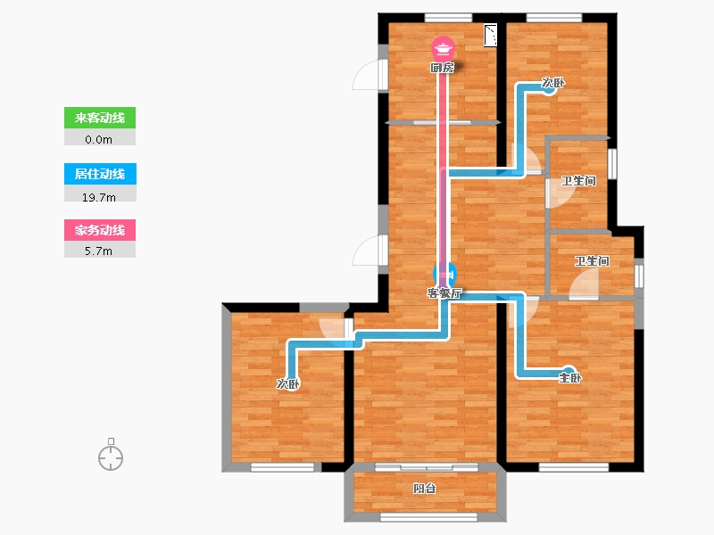 辽宁省-沈阳市-佳兆业·悦峰-87.85-户型库-动静线