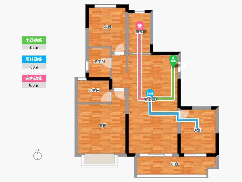 山东省-烟台市-瑞莱首府-94.01-户型库-动静线