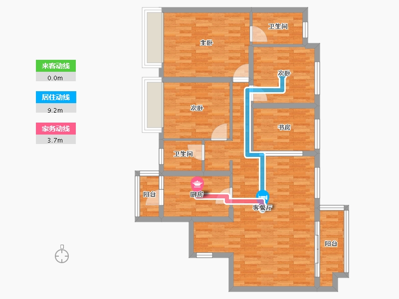 四川省-眉山市-朗基 香颂天府-96.02-户型库-动静线