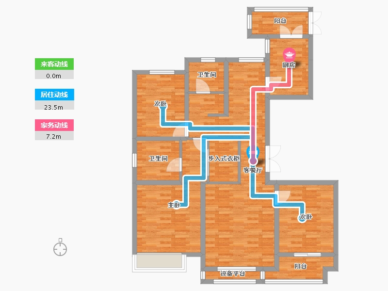 浙江省-台州市-东方华府-103.31-户型库-动静线