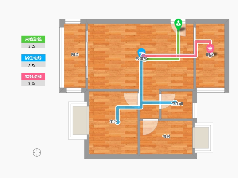 广东省-深圳市-大世纪花园-46.04-户型库-动静线