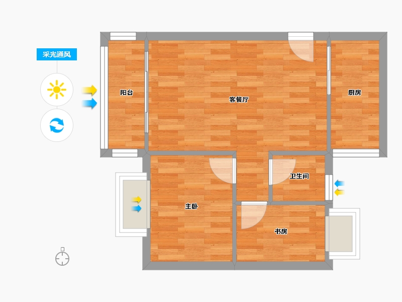 广东省-深圳市-大世纪花园-46.04-户型库-采光通风