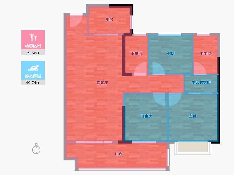 福建省-泉州市-世茂璀璨狮城-110.00-户型库-动静分区