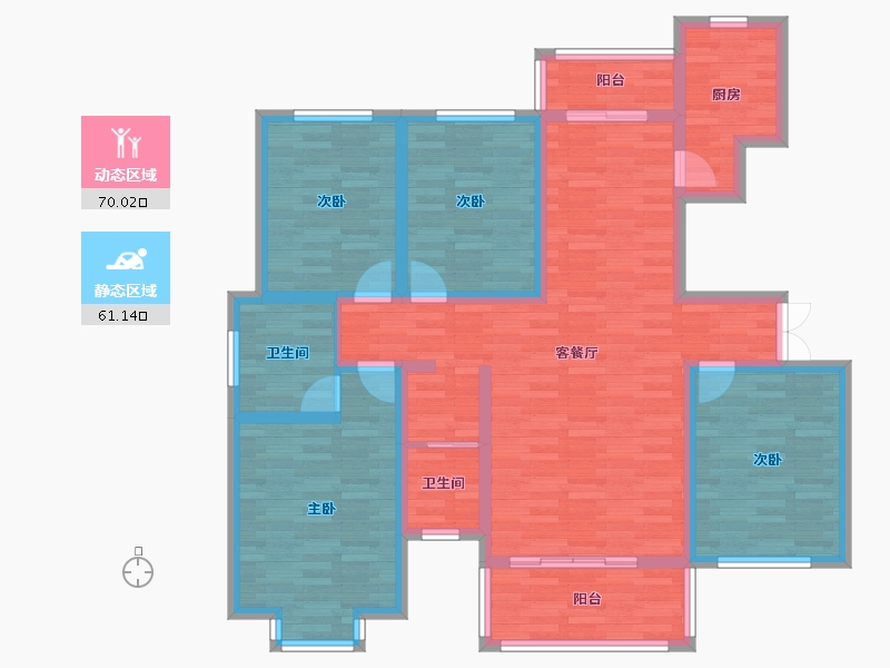 河南省-周口市-中瑞甲天下-116.25-户型库-动静分区