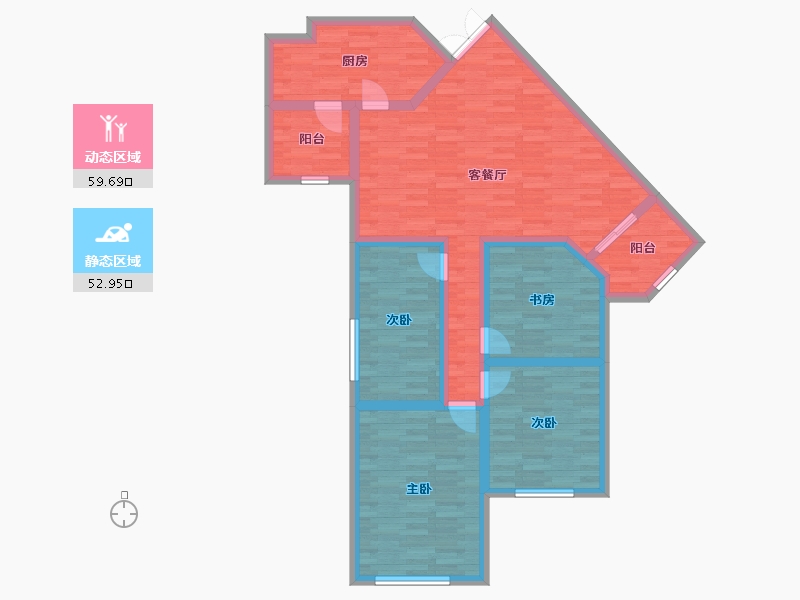 广东省-广州市-滨江花园-100.00-户型库-动静分区