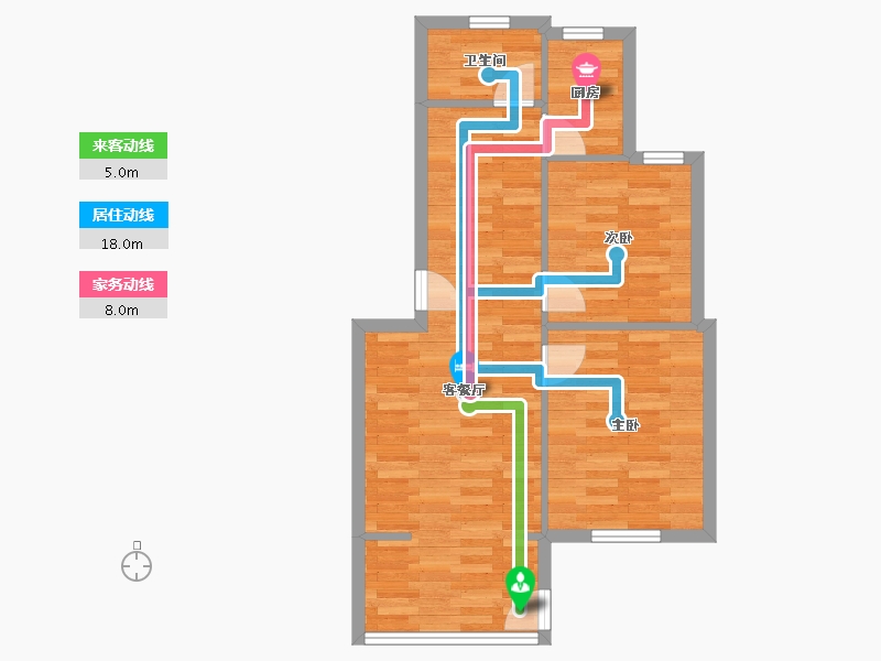 福建省-厦门市-港务小区-57.73-户型库-动静线