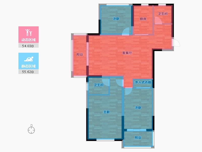 江苏省-常州市-银河湾第一城-97.00-户型库-动静分区