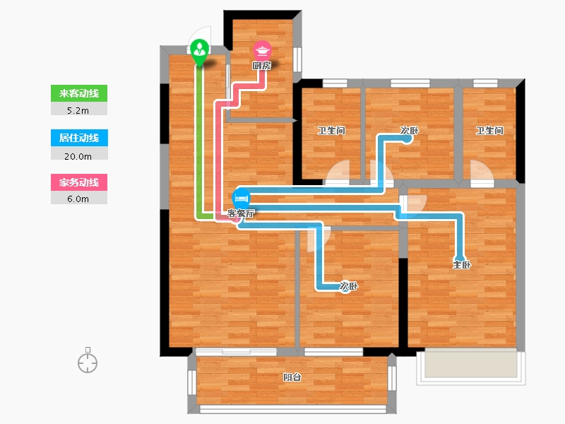 河南省-郑州市-东原阅境-81.99-户型库-动静线