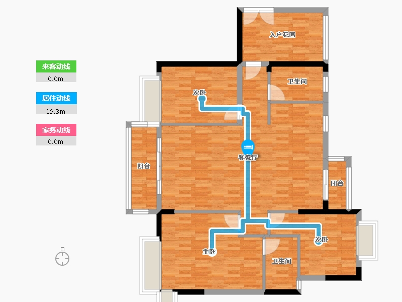 广东省-东莞市-富盈公馆-109.33-户型库-动静线