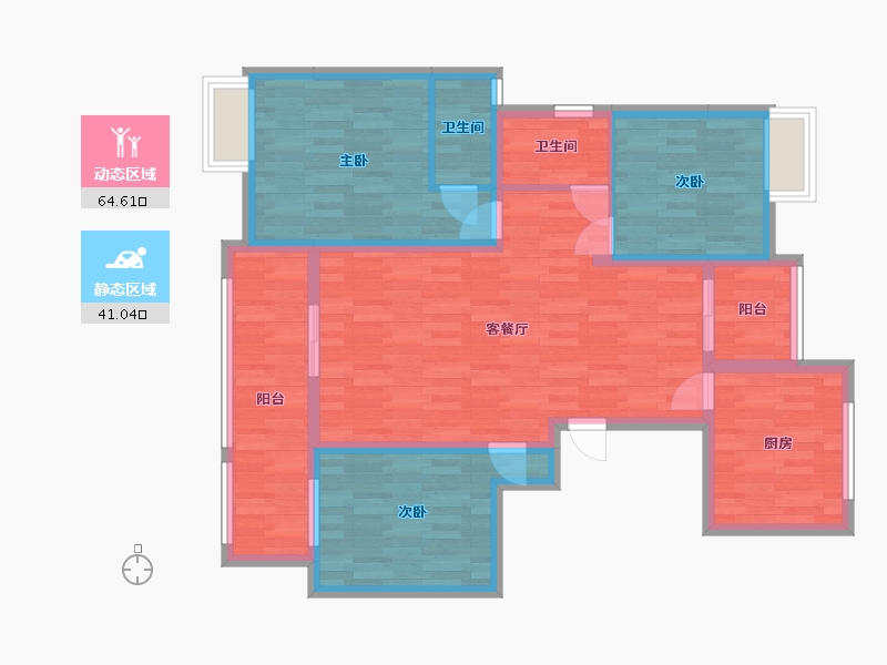 江西省-九江市-凤凰屋-93.02-户型库-动静分区