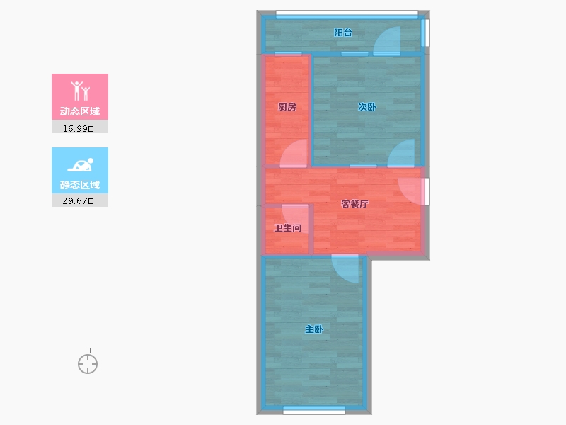 天津-天津市-华江里-41.41-户型库-动静分区