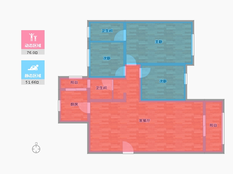 山西省-临汾市-新安花园-114.00-户型库-动静分区