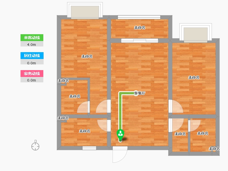 河北省-石家庄市-观筑1号-71.24-户型库-动静线