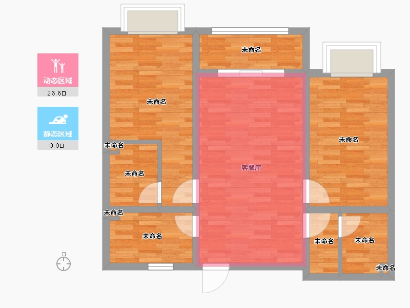 河北省-石家庄市-观筑1号-71.24-户型库-动静分区