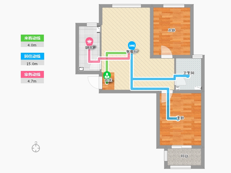 河北省-廊坊市-宏泰龙邸-63.45-户型库-动静线