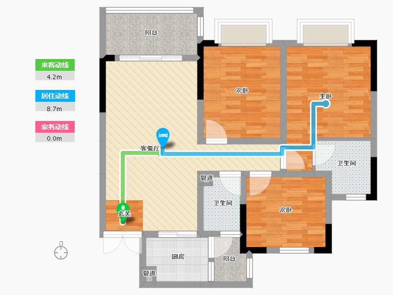 贵州省-铜仁市-印江县东方国际城-81.40-户型库-动静线