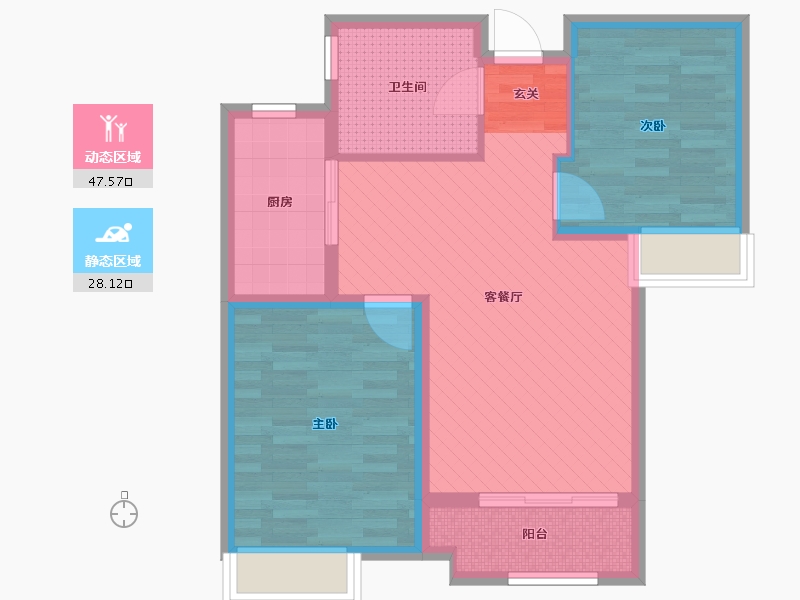 山西省-运城市-文华苑小区-66.25-户型库-动静分区