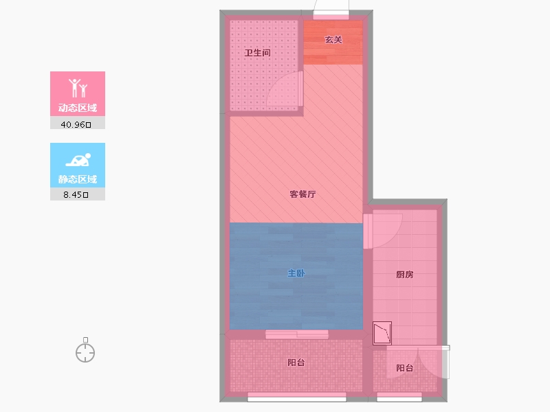 黑龙江省-哈尔滨市-宏泽中央公园-35.00-户型库-动静分区