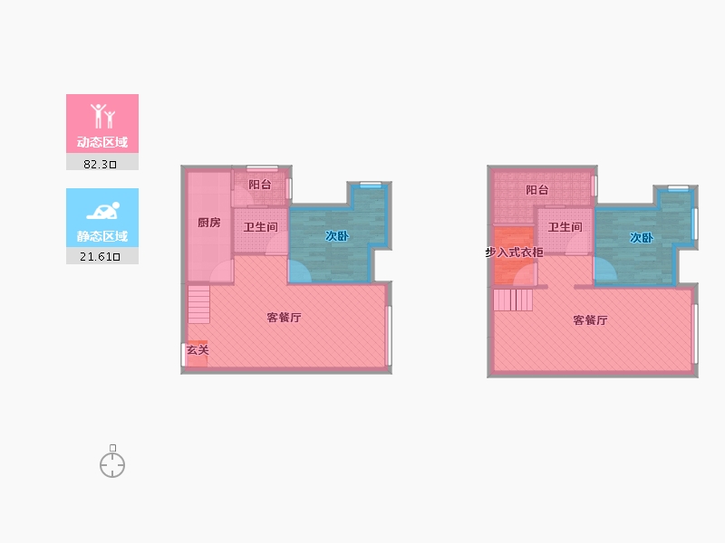 四川省-成都市-中铁西城-92.30-户型库-动静分区