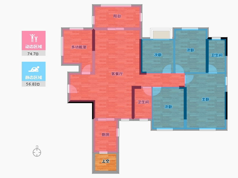 广西壮族自治区-南宁市-翰林江畔-120.84-户型库-动静分区