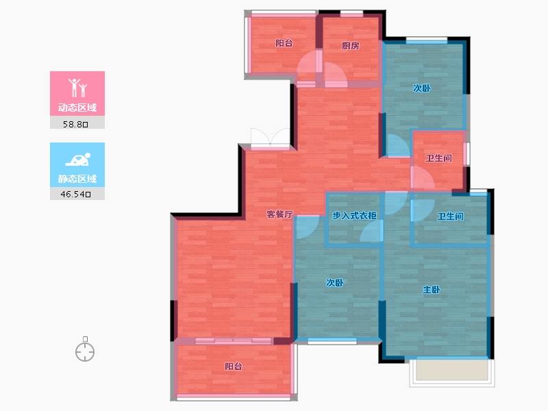 福建省-南平市-建瓯市金桥生态家园-94.23-户型库-动静分区