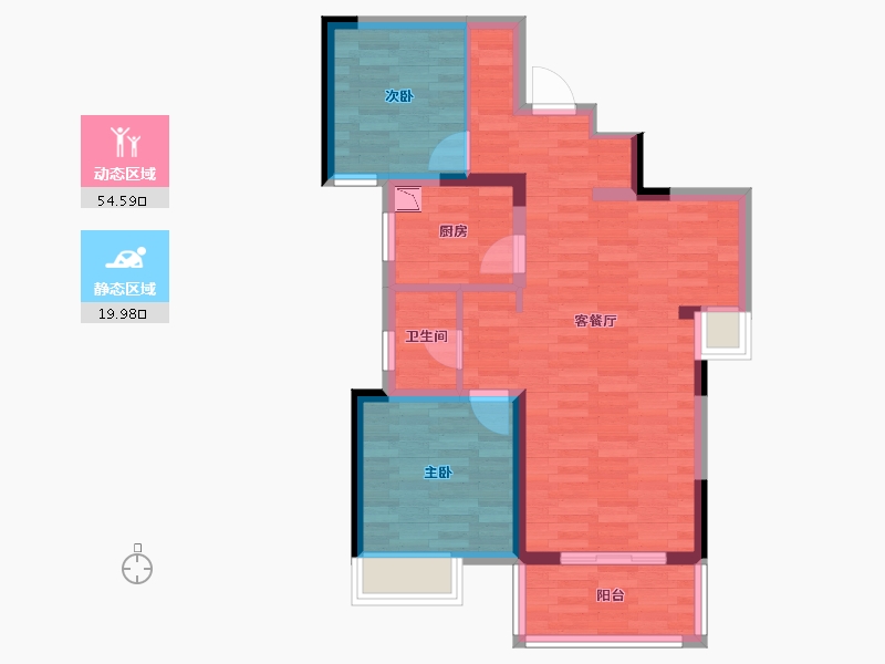 湖南省-长沙市-福天藏郡-65.97-户型库-动静分区