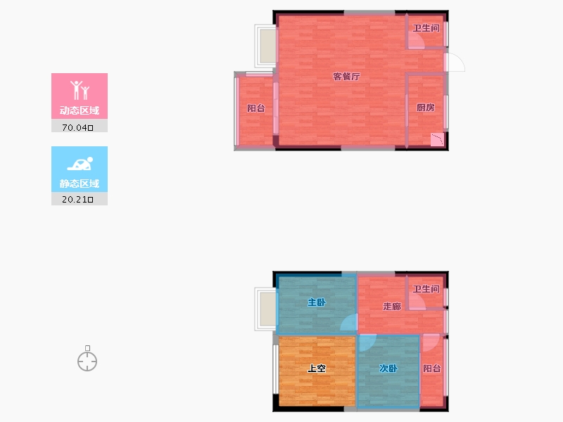 天津-天津市-仁恒海和院-92.81-户型库-动静分区