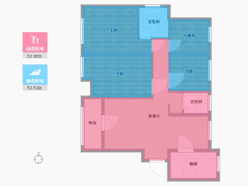 安徽省-六安市-高速・御景天地-93.54-户型库-动静分区