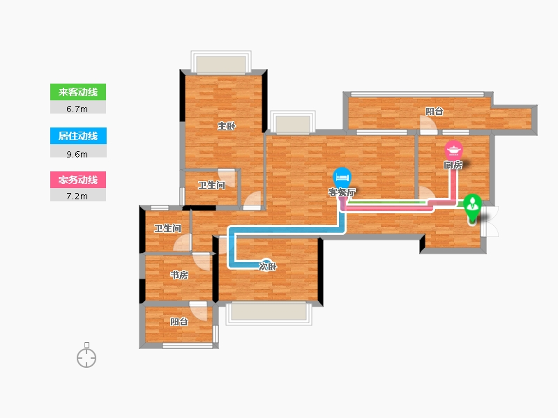 四川省-成都市-美泉悦府-110.01-户型库-动静线