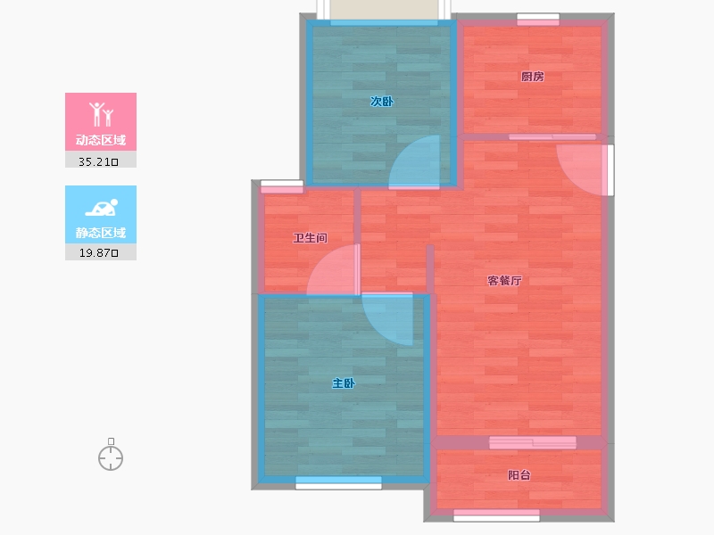 上海-上海市-海尚东苑-48.82-户型库-动静分区