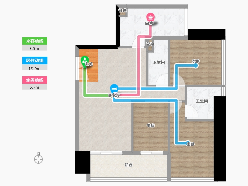 广东省-深圳市-大悦城天玺壹号-80.54-户型库-动静线