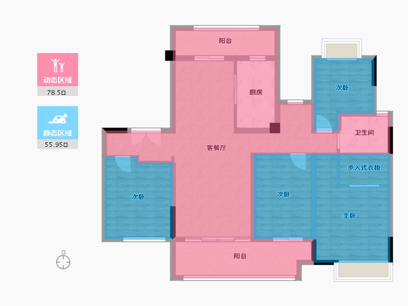 安徽省-阜阳市-皖新国玺-120.03-户型库-动静分区