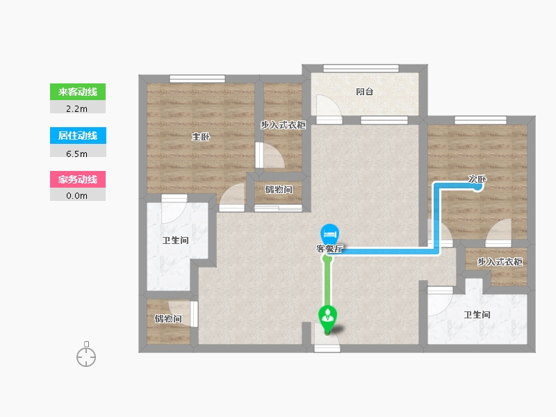 Florida-Duval-SOLA South Lux Apartments-81.99-户型库-动静线