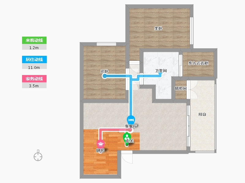 California-Orange-The Artisan Residences at Bella Terra-70.81-户型库-动静线