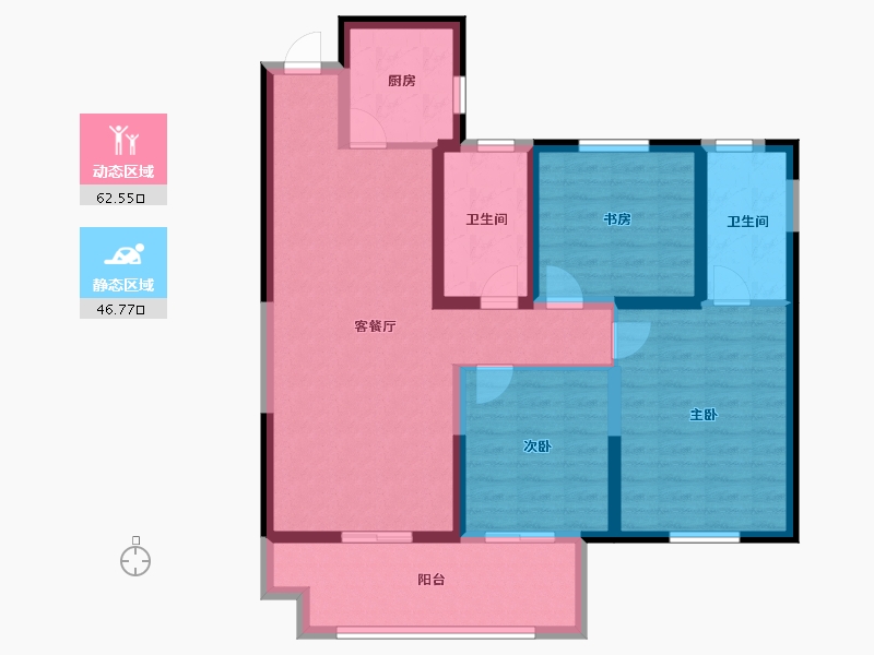 江苏省-宿迁市-逸品尚居-97.30-户型库-动静分区