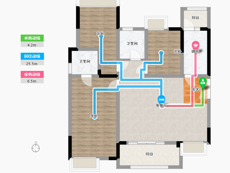 四川省-成都市-合力达卓越南城-96.52-户型库-动静线