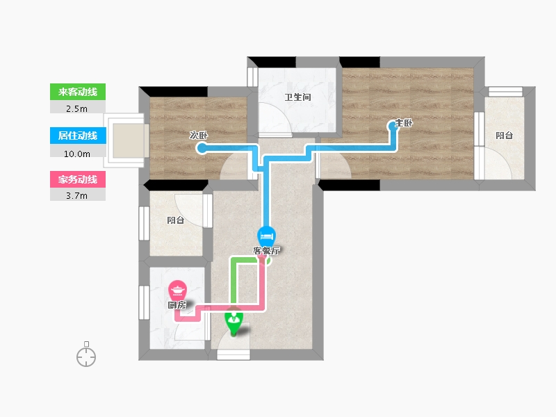 广东省-深圳市-南约南景新村-34.38-户型库-动静线