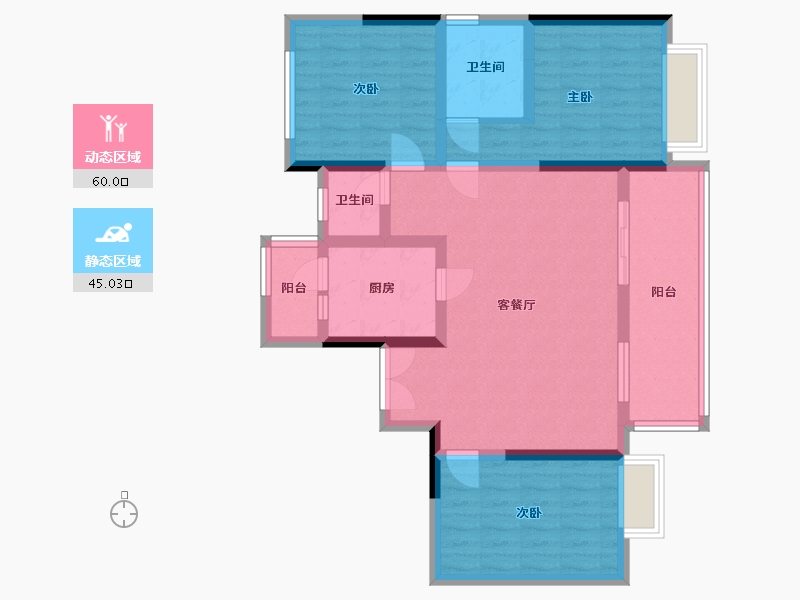 四川省-成都市-百郦锦城-92.93-户型库-动静分区