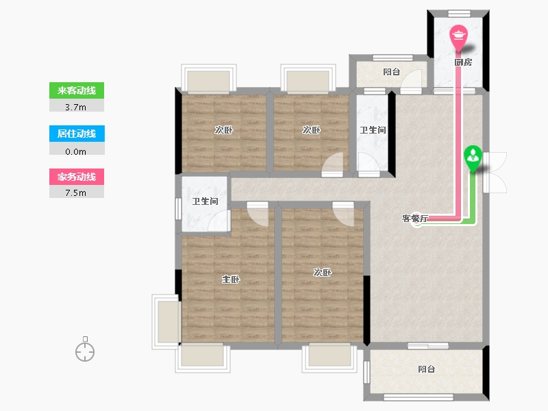 江西省-吉安市-东方巴黎-105.32-户型库-动静线